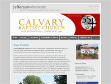 Tablet Screenshot of calvaryjefferson.org